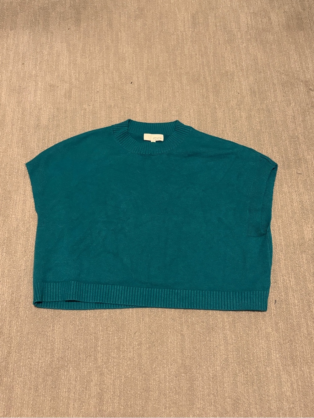 Pinch Teal Knit Sweater Top